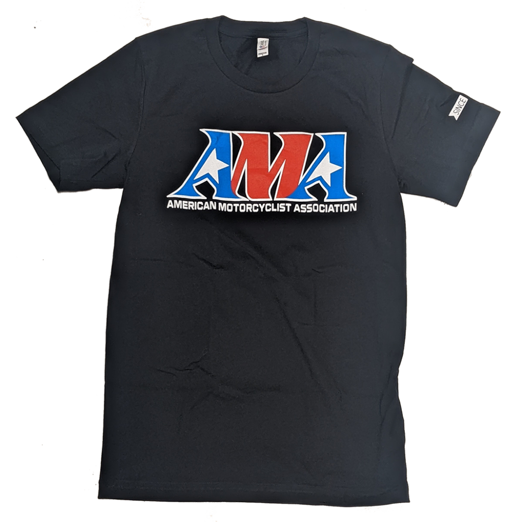 American Motorcyclist Blue Tee – AMA Gear